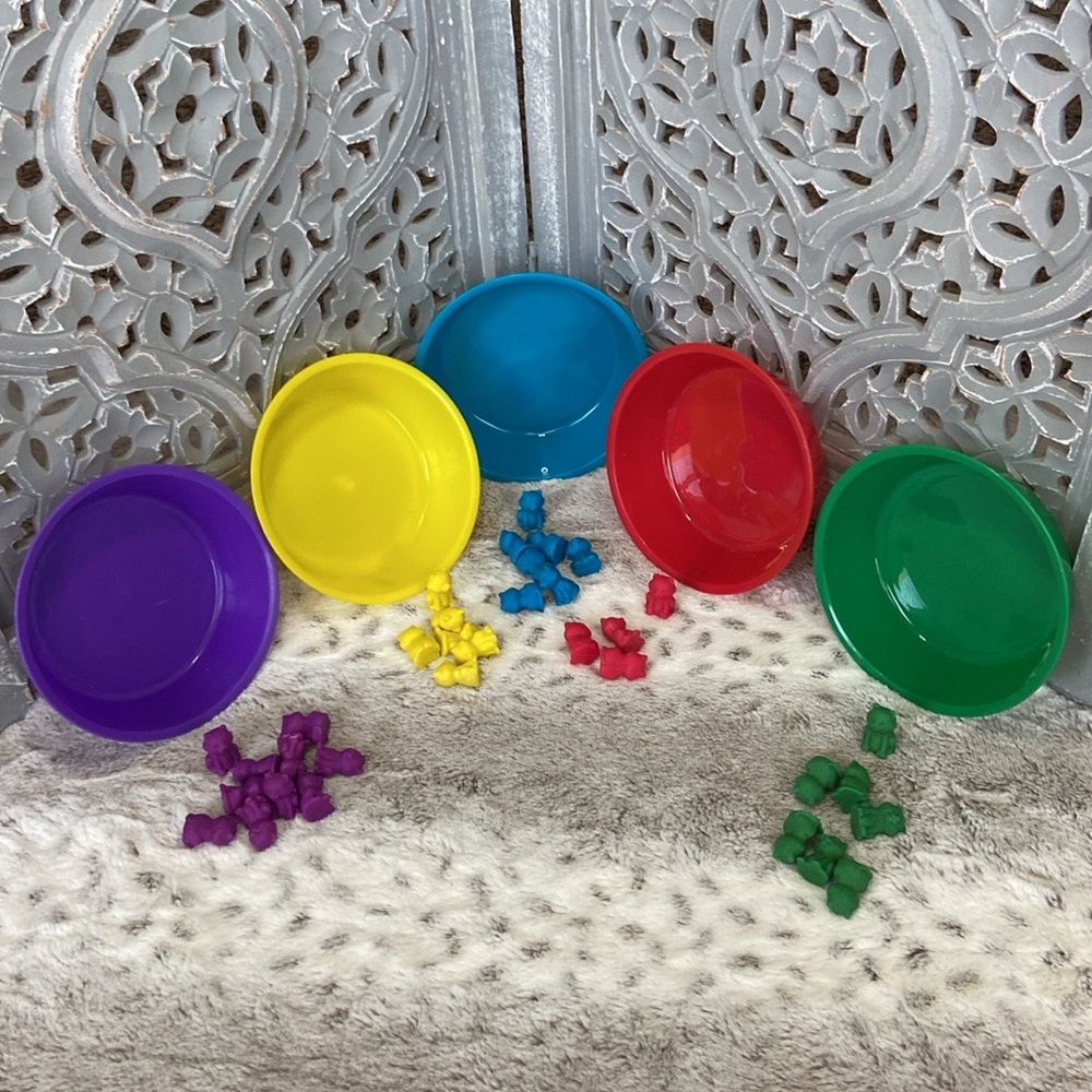 Kids educational colorful cat sorting game math skills preschool homeschool STEM